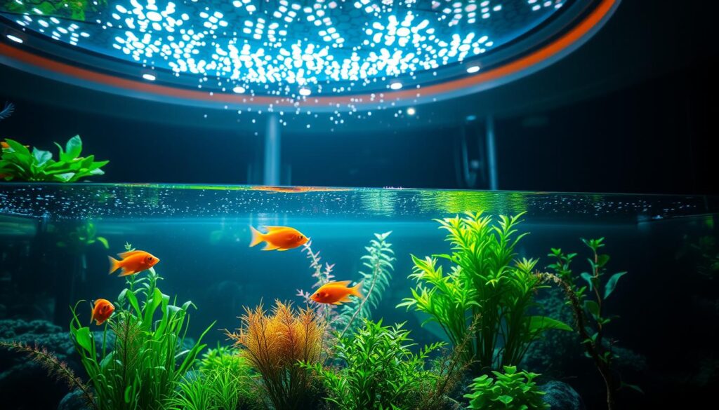 éclairage pour aquarium