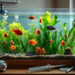 nettoyage d'aquarium à domicile, bons gestes, le fond,  produit utilisées