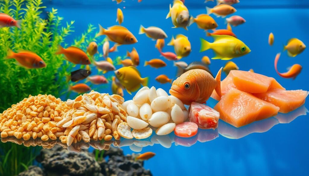 Types de nourriture pour poissons carnivores