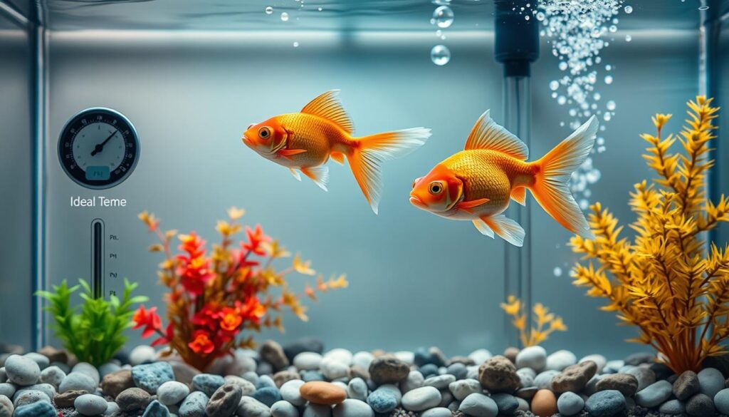 Paramètres d'eau pour aquarium poisson rouge