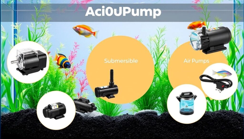 Types de pompes d'aquarium