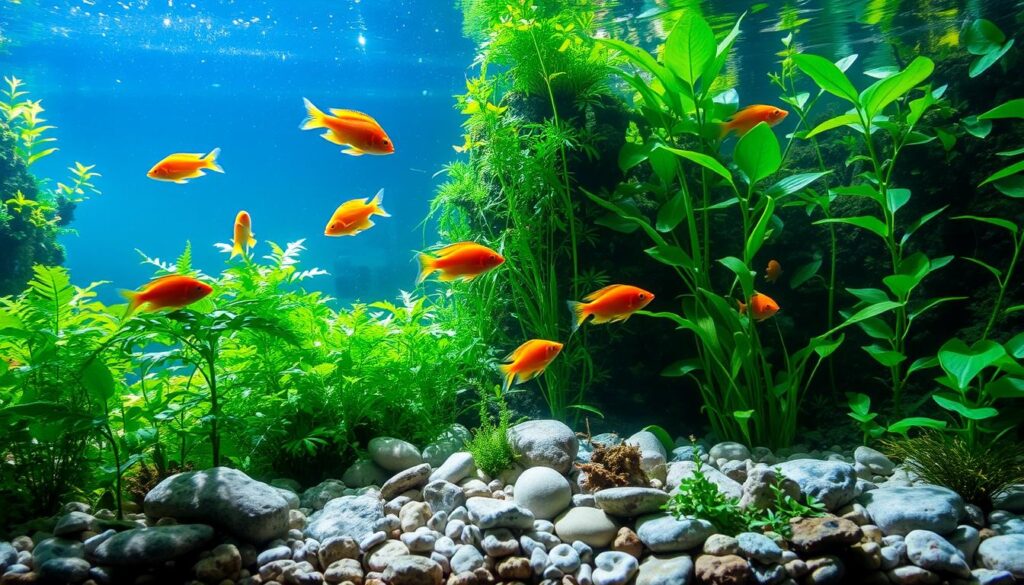 décor aquarium naturel