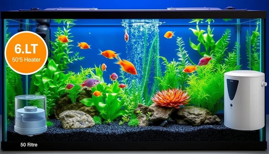 équipement aquarium 60 litres