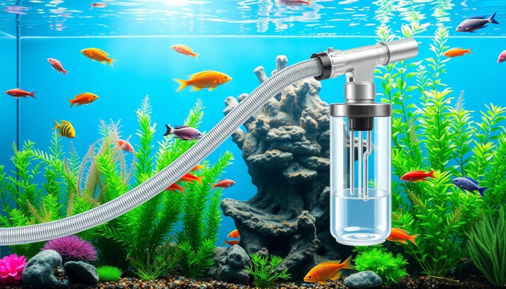 siphon pour aquarium