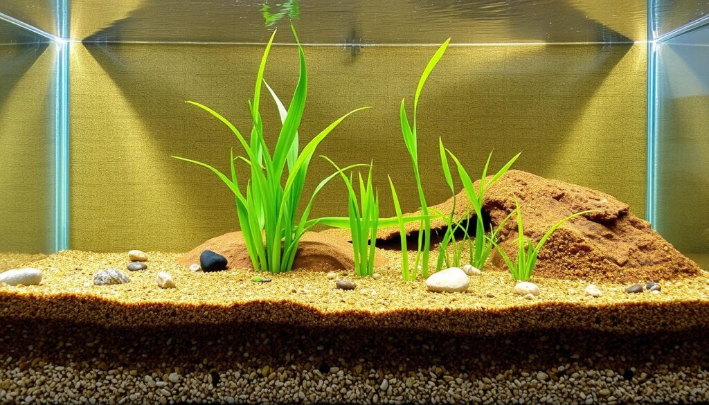 substrat pour aquarium