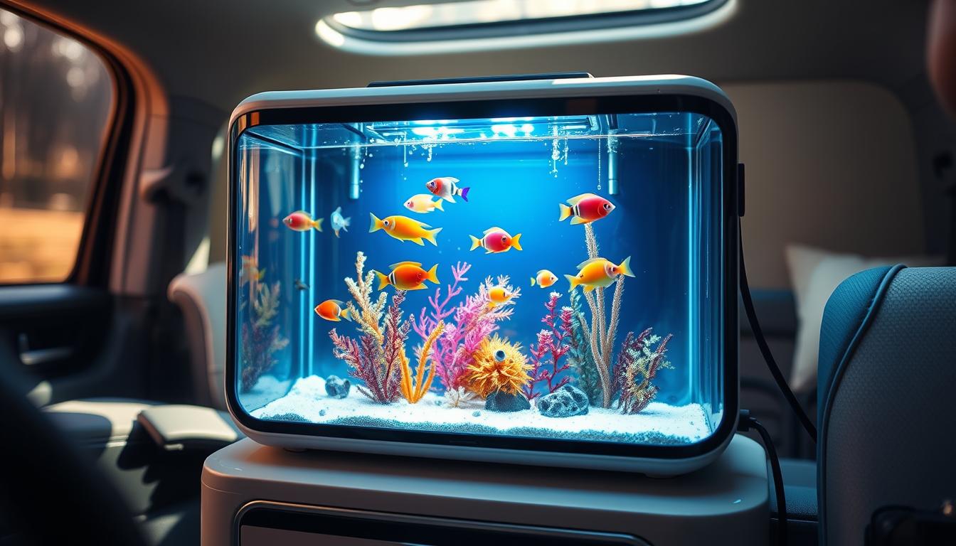 Aquarium portable, Boîte d'élevage pour poissons, Aquarium de voyage, transport