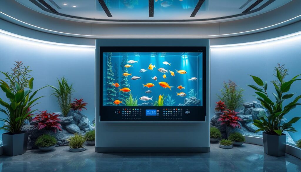 Système de contrôle connecté pour aquarium