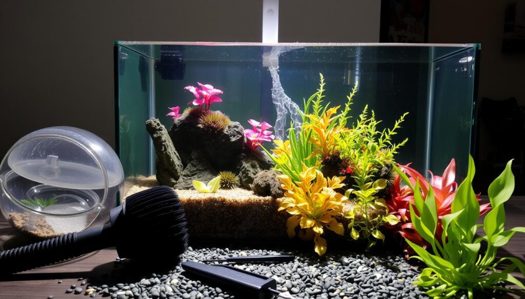 préparation aquarium sol technique